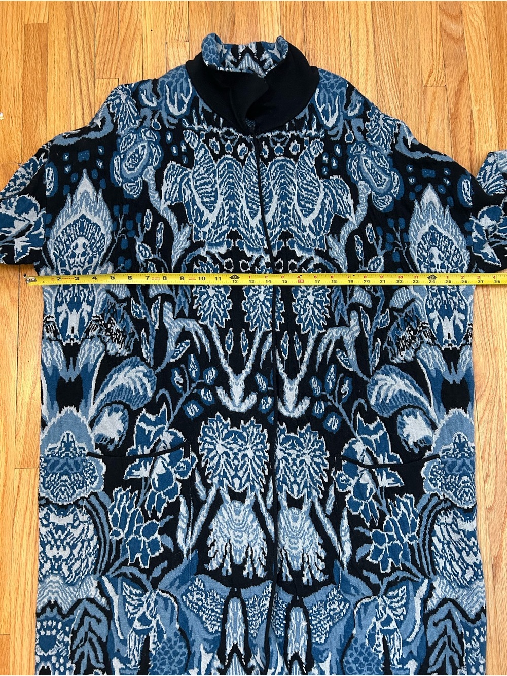 J. Jill Prussian Blue Multi Chestnut
Hill Topper Cardigan Sweater - Picture 7 of 8